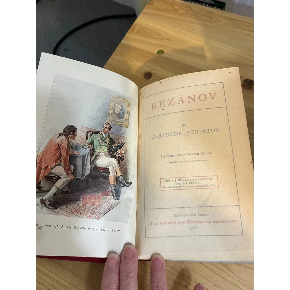 Rezánov‎ by Gertrude Atherton 1906 Special Edition Illustrated in Water Color